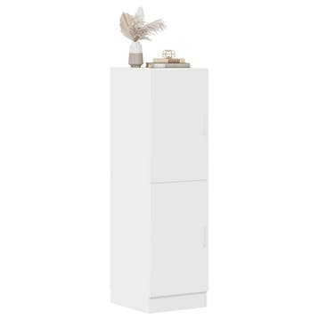 vidaXL Keukenkast 38x41,5x131,5 cm bewerkt hout wit, Verzenden, Nieuw