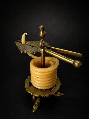Georgian Wax Jack / Wax Taper Holder - 16 cm (Zonder