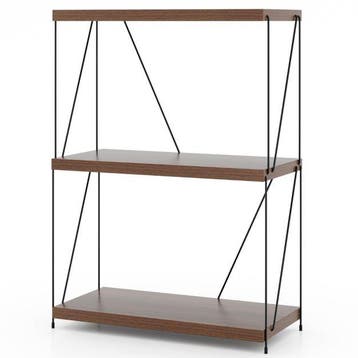 Boekenkast - Boekenrek - Wandkast - 61x30x85 cm - Bruin - CO, Huis en Inrichting, Verzenden, Nieuw