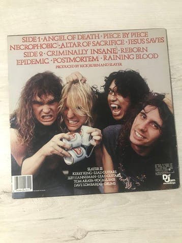 Slayer - Reign In Blood - 1st Canada Pressing - Vinylplaat -