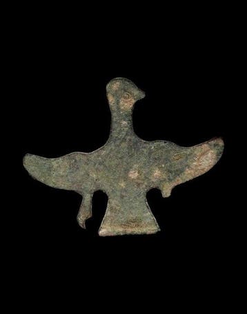 Oud-Chinees - Zeer zeldzame vogelapplicatie - Cultuur van