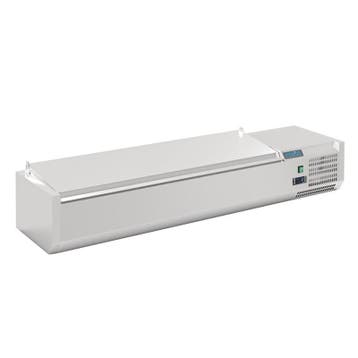 Polar G-serie opzetkoelvitrine met deksel 6x GN 1/4, Verzenden