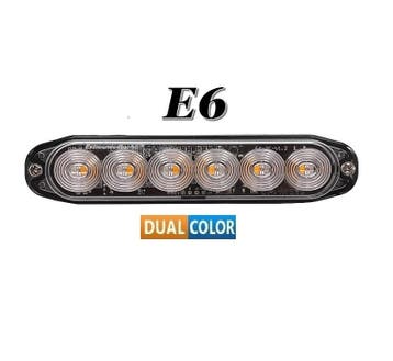 E6  Hoog kwaliteit Dual Colour (2 Kleuren) Led Flitser 2 x 6, Ophalen of Verzenden, Nieuw