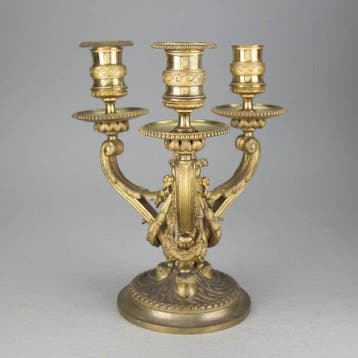 Napoleon III period - Kandelaber Drie-armige kroonluchter,