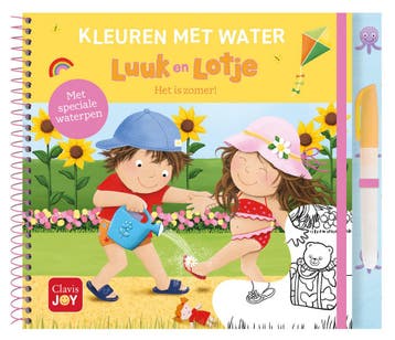 Kleuren met water. Luuk en Lotje. Het is zomer!, Verzenden, Nieuw
