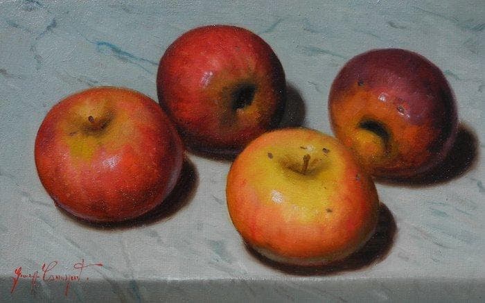 Giuseppe Cacciapuoti (1969) - Mele annurche, Antiquités & Art, Art | Peinture | Classique