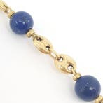 Halsketting - 18 karaat Geel goud - 40.00ct. tw. Lapis, Handtassen en Accessoires, Nieuw