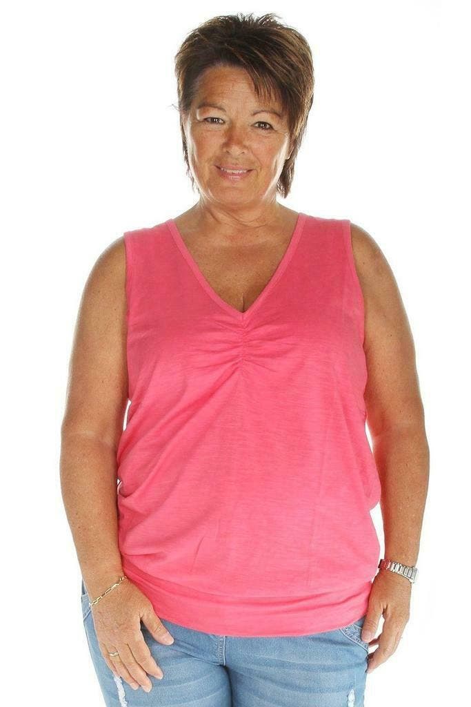 Singlet Zizzi Vhals boord zoom maat 46/48, Kleding | Dames, T-shirts, Verzenden