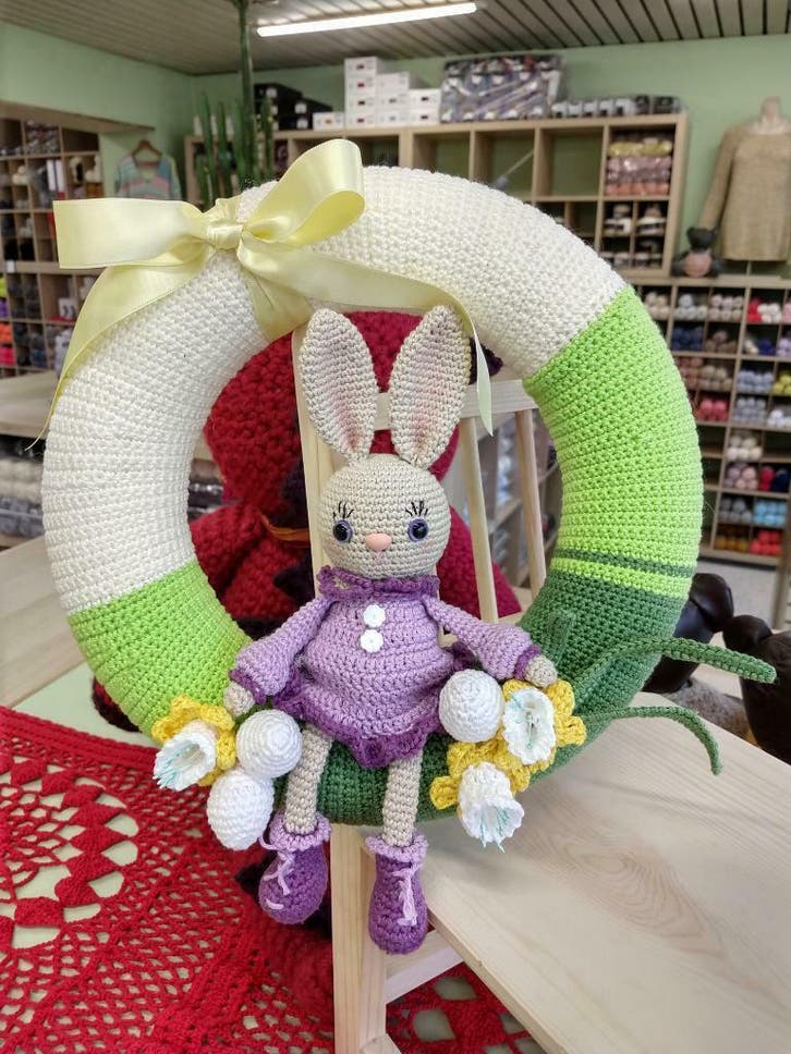 Exclusieve haakpakket Paaskrans, Hobby en Vrije tijd, Breien en Haken, Haken, Overige typen, Nieuw, Verzenden