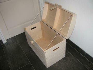 Playwood Houten Koffer - Schatkist - Opbergkist-Kist nr. 3, Verzenden, Nieuw, Overige typen