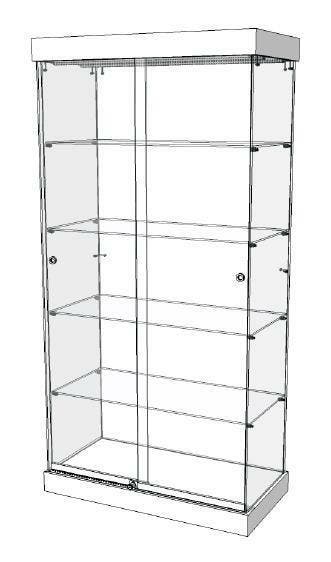 *TIP*  ITALIAANSE GLOSSY WIT VITRINEKAST OP WIELEN MET LED, Ophalen of Verzenden