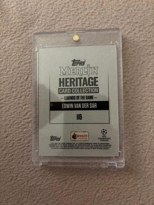 Topps Merlin Edwin van der Sar /99 Serialized card,, Collections, Autocollants