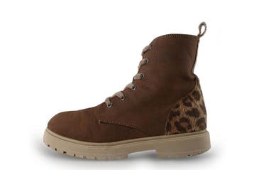 Milo & Mila Veterboots Meisjes in maat 35 Cognac, Verzenden, Schoenen