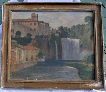 Ferruccio Scattola (1873-1950) - Veduta di Isola del Liri