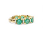 Eeuwigheidsring - 14 karaat Geel goud - 2.36ct. tw. Smaragd