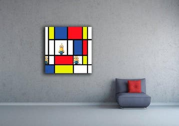 PLM-Art - Minions Mondrian