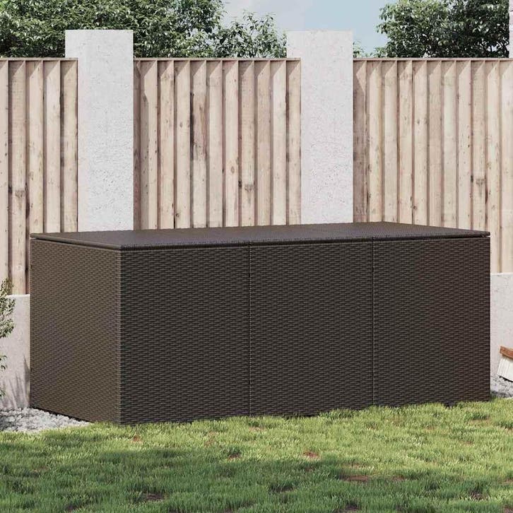 vidaXL Tuinbox 180x90x70 cm poly rattan bruin, Jardin & Terrasse, Stockage & Armoires de jardin, Envoi