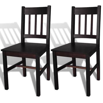 Eetkamerstoelen donkerbruin. OP = OP, sla je slag!, Twee, Bruin, Verzenden, Zo goed als nieuw