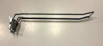 Dubbelhaak, Perfohaak, displayhaak met slot, 30cm, Nieuw in verpakking