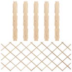 vidaXL Tuinlatwerken 5 st 180x80 cm massief vurenhout, Verzenden, Nieuw