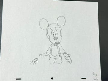 Walt Disney - Originele animatietekening van Mickey Mouse -, Verzamelen, Nieuw