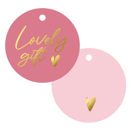 3x Cadeaulabel Lovely Gift (Per 3 stuks, Cadeaulabels), Diversen, Wenskaarten, Nieuw, Verzenden