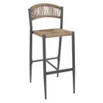 Barkrukken | EDEN | Rotan/Aluminium | Naturel | Donkergrijs, Zakelijke goederen, Verzenden, Nieuw in verpakking