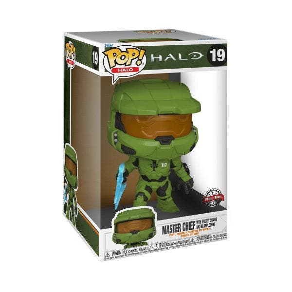 Funko Pop!  Halo - Master Chief 10 inch  #19, Collections, Jouets miniatures, Envoi