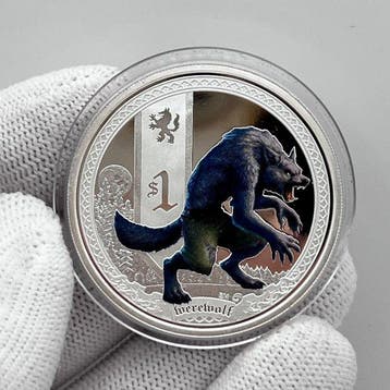 Tuvalu. 1 Dollar 2013 - Mythical Creatures: Werewolf - 1 oz