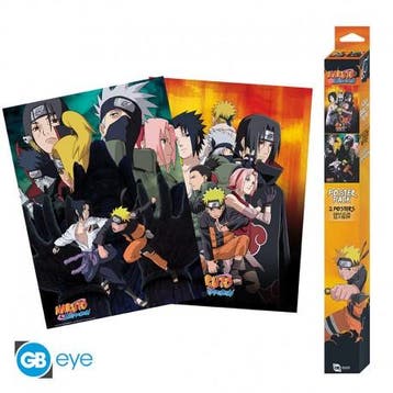 Naruto Shippuden Ninja Set 2 Posters 52 x 38 cm, Ophalen of Verzenden, Nieuw