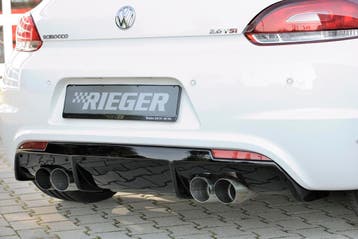 Rieger diffuser voor R-Line achterbumper | Scirocco 3 (13):, Verzenden