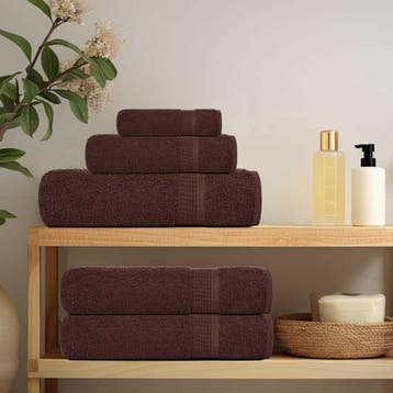 vidaXL Gastendoekjes FROGN 10 st 30x50 cm 360 g/m² bruin, Verzenden