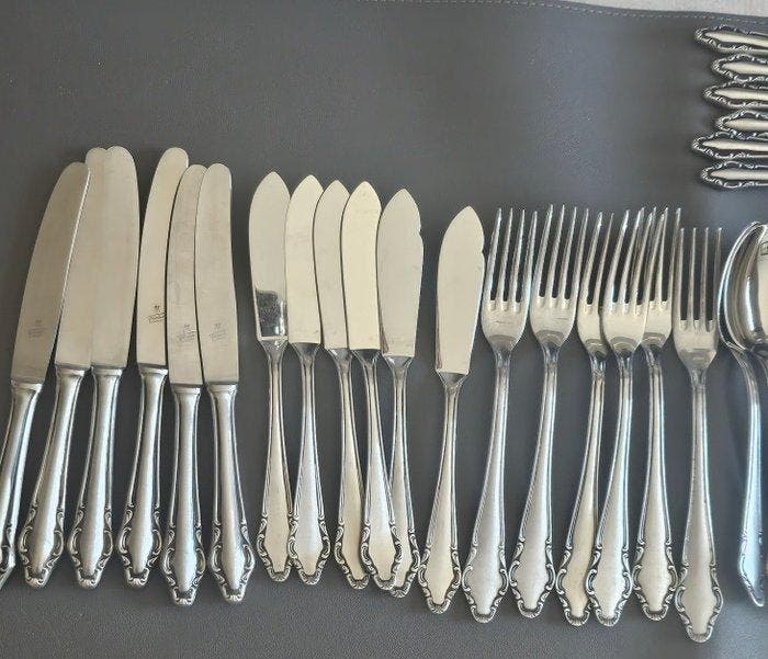 Henckels, Solingen - Bestekset voor 12 personen (48) -, Antiek en Kunst, Antiek | Meubels | Tafels