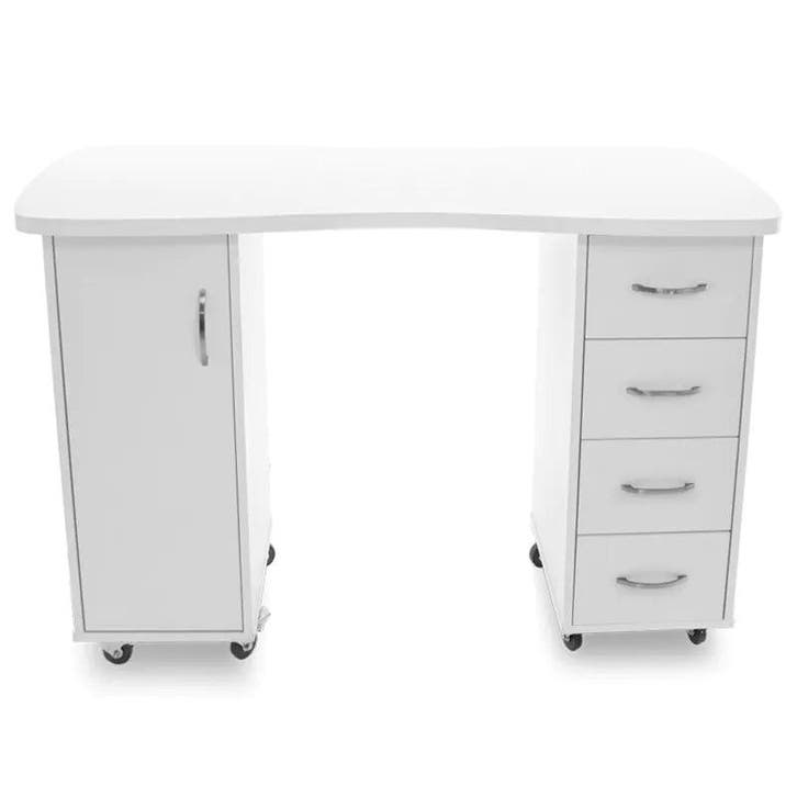 Nageltafel Wit – 2 Kasten, Lades en Ruim Werkblad, Bijoux, Sacs & Beauté, Beauté | Soins du corps, Envoi