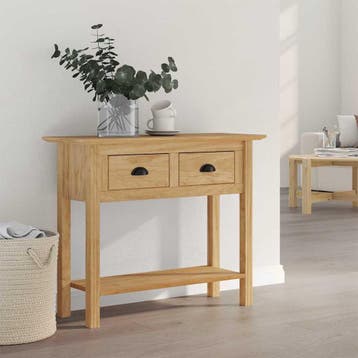 vidaXL Wandtafel BODO Honing bruin 91 x 34.7 x 74 cm Bewerkt, Verzenden