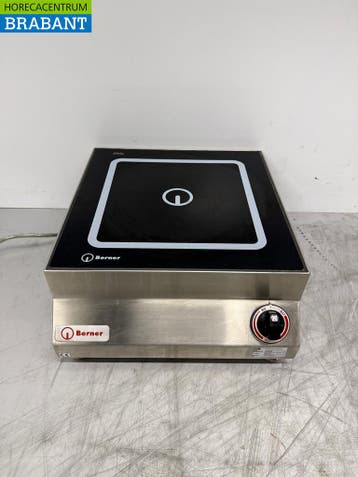 RVS Berner Inductiefornuis Kookplaat 5 kW 400V Horeca, Ophalen of Verzenden, Nieuw in verpakking