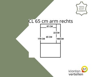 Leren elementenbank Flow - cl 65 arm rechts, Ophalen of Verzenden