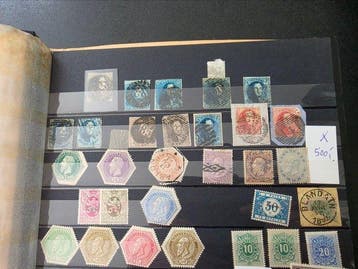 België 1850/1980 - grote oude handelaren voorraad in twee, Gestempeld