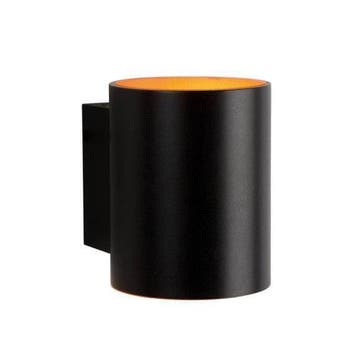 Spectrum - Wandlamp zwart goud koker G9, Verzenden, Nieuw, Metaal, Overige fittingen