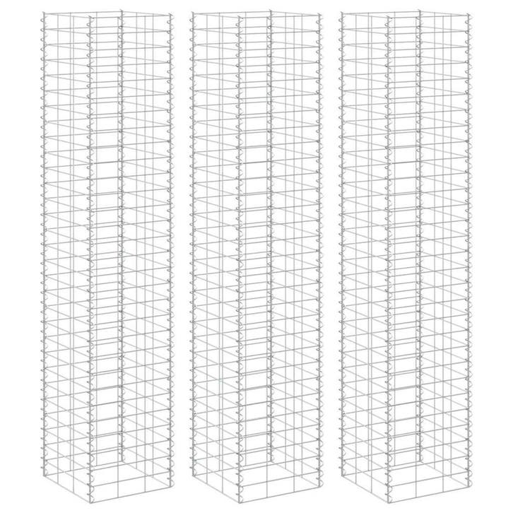 vidaXL Schanskorf plantenbakken 3 st verhoogd 30x30x200 cm, Jardin & Terrasse, Pots de fleurs, Envoi
