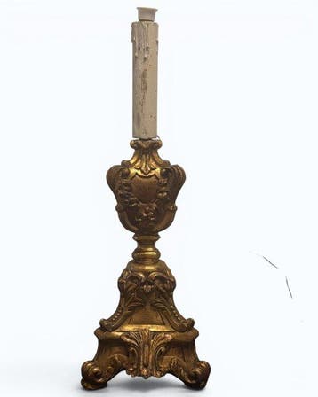 Lampe de bureau - Bois doré - Lampe en bois