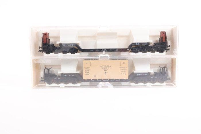Fleischmann H0 - 5295/5296 - Modeltrein goederenwagon (2) -, Hobby & Loisirs créatifs, Trains miniatures | HO