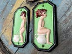 Decoratief ornament (2) - vintage style restroom signs -