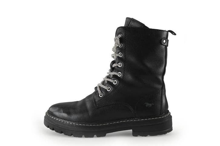 Mustang Veterboots in maat 38 Zwart, Kleding | Dames, Schoenen, Zwart, Zo goed als nieuw, Overige typen, Verzenden