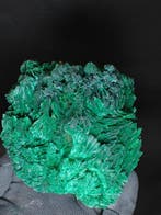 Malachite en cristaux primaires Cristaux sur matrice -