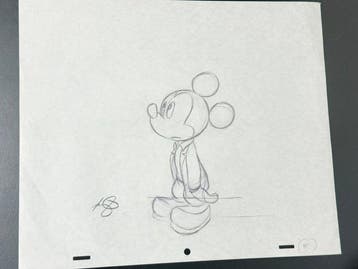 Walt Disney - Originele animatietekening van Mickey Mouse -, Nieuw