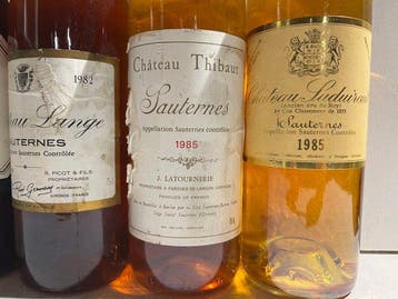 Chateau Suduiraut, Chateau Thibaut, Chateau Lange, Chateau, Verzamelen, Wijnen, Nieuw