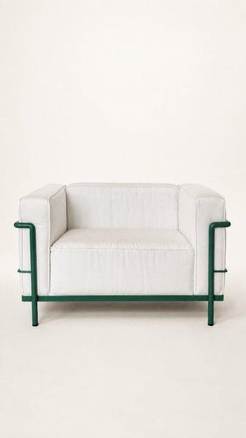 Cassina - Le Corbusier - Fauteuil (2) - LC3 - Acier, Textile