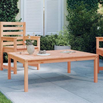 vidaXL Tuintafel 121x82,5x45 cm massief douglashout, Tuin en Terras, Verzenden, Nieuw