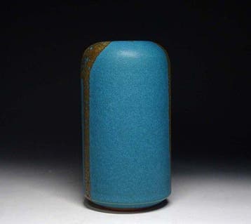 Vase - Grès - Japon - Unai (Cloud-Blue) Glaze - Morino
